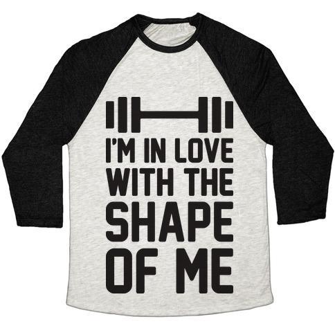 I'm in Love With the Shape of Me Unisex Tri-Blend Baseball Tee