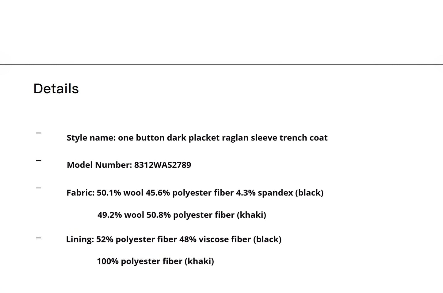 Mid-Length Trench Coat High-End British Style Coat