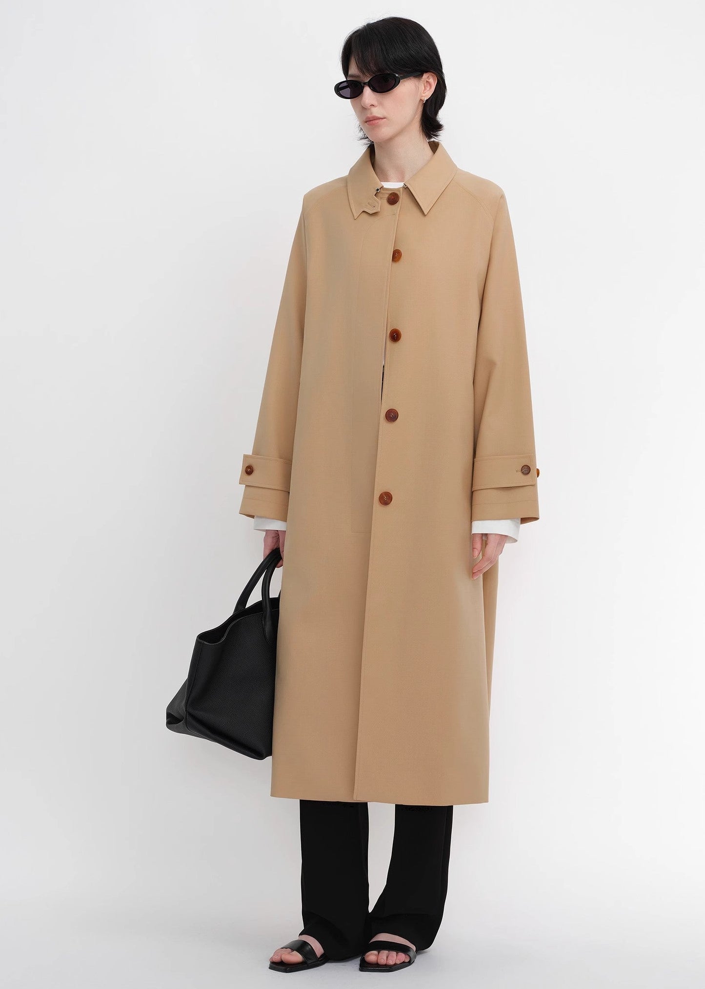 Mid-Length Trench Coat High-End British Style Coat