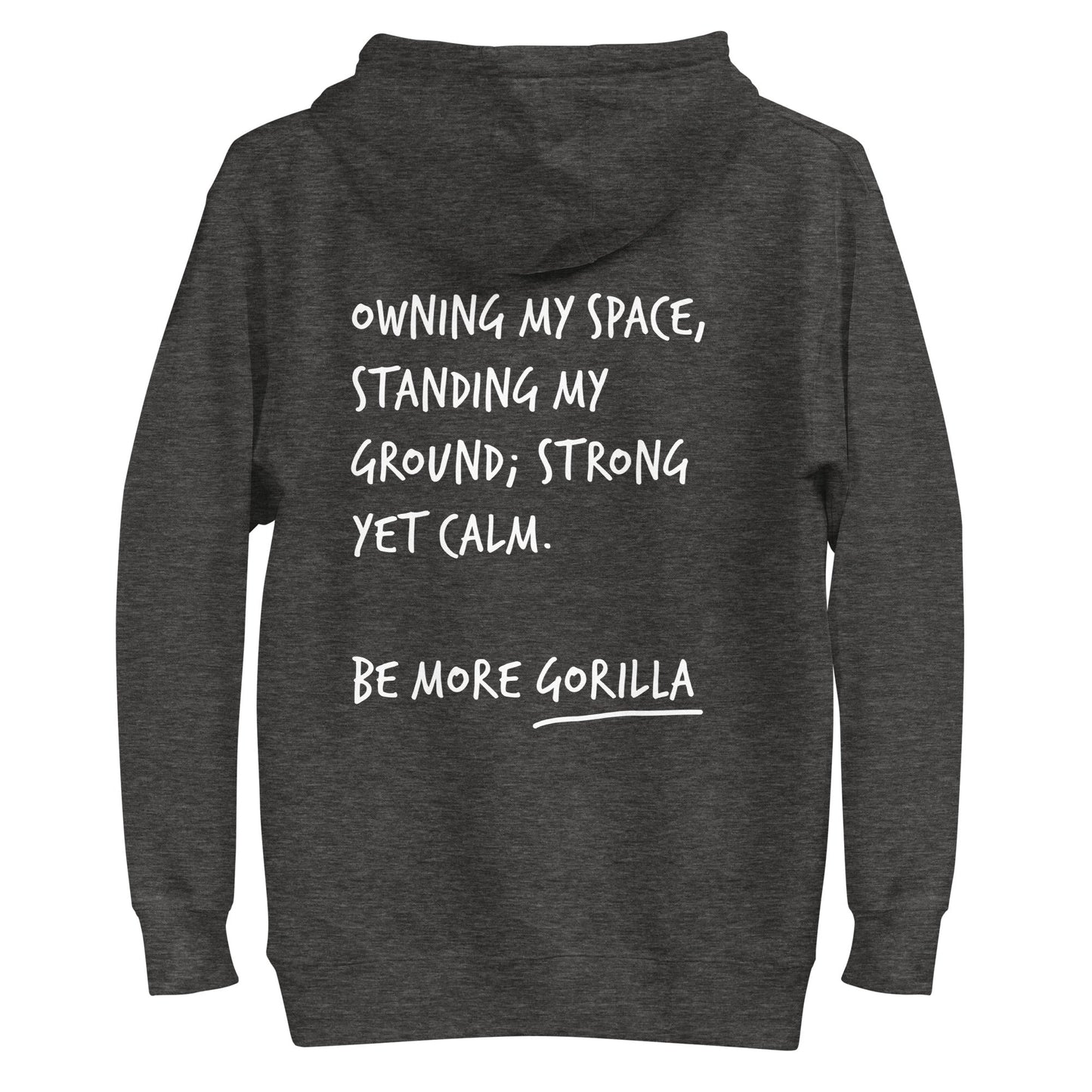 Think Ocean Gorilla Aspirations Cotton Blend Embroidered Hoodie