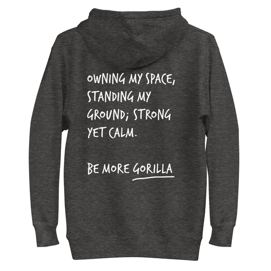 Think Ocean Gorilla Aspirations Cotton Blend Embroidered Hoodie