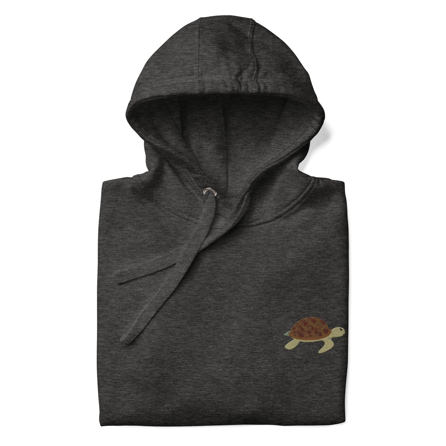 Think Ocean Turtle Aspirations Cotton Blend Embroidered Hoodie