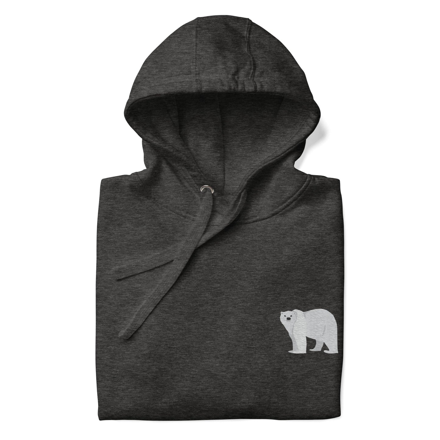 Think Ocean Polar Bear Aspirations Cotton Blend Embroidered Hoodie