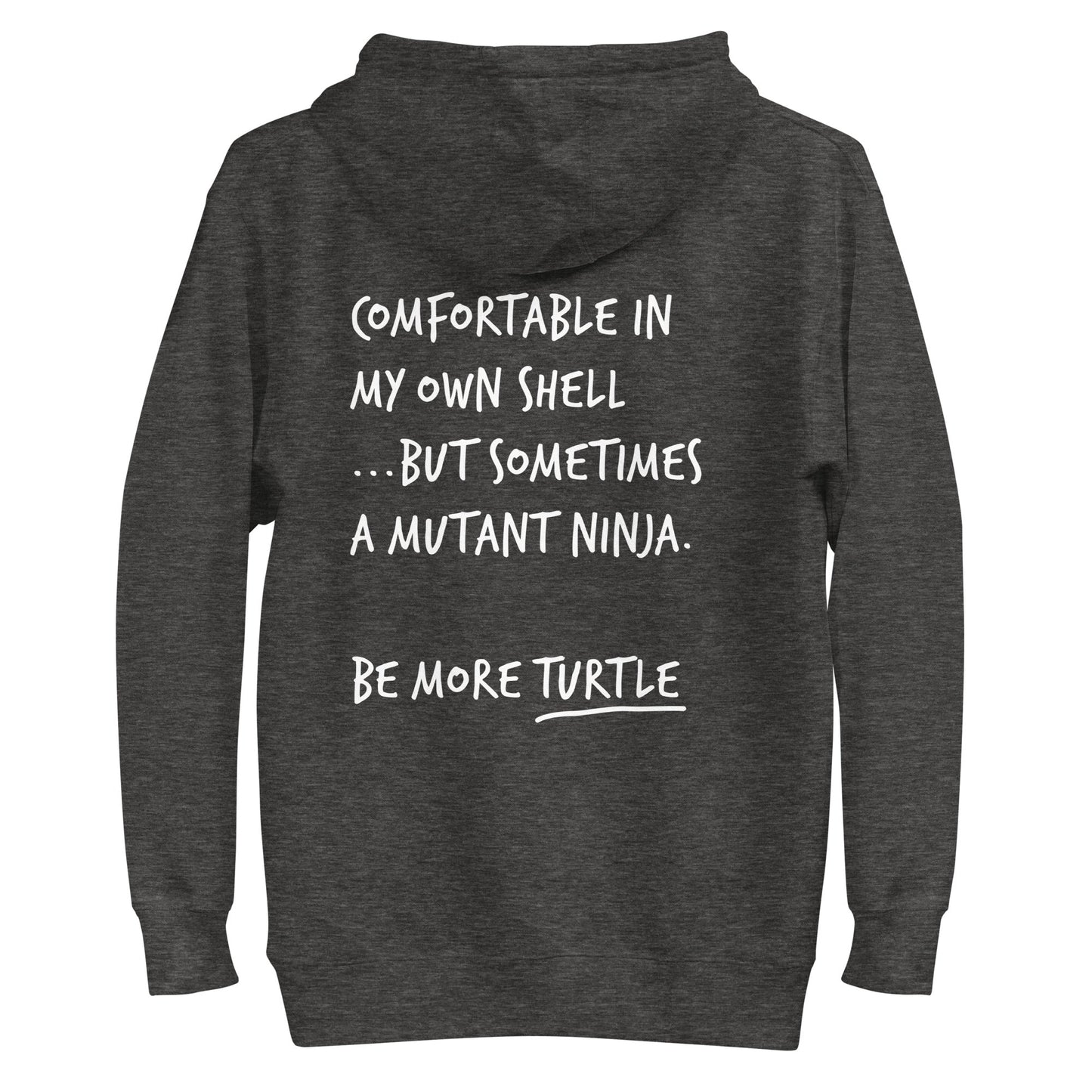 Think Ocean Turtle Aspirations Cotton Blend Embroidered Hoodie