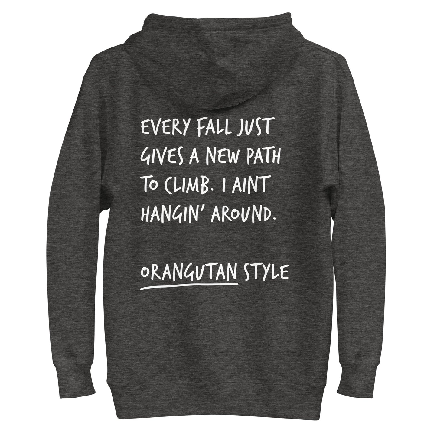 Think Ocean Orangutan Aspirations Cotton Blend Embroidered Hoodie