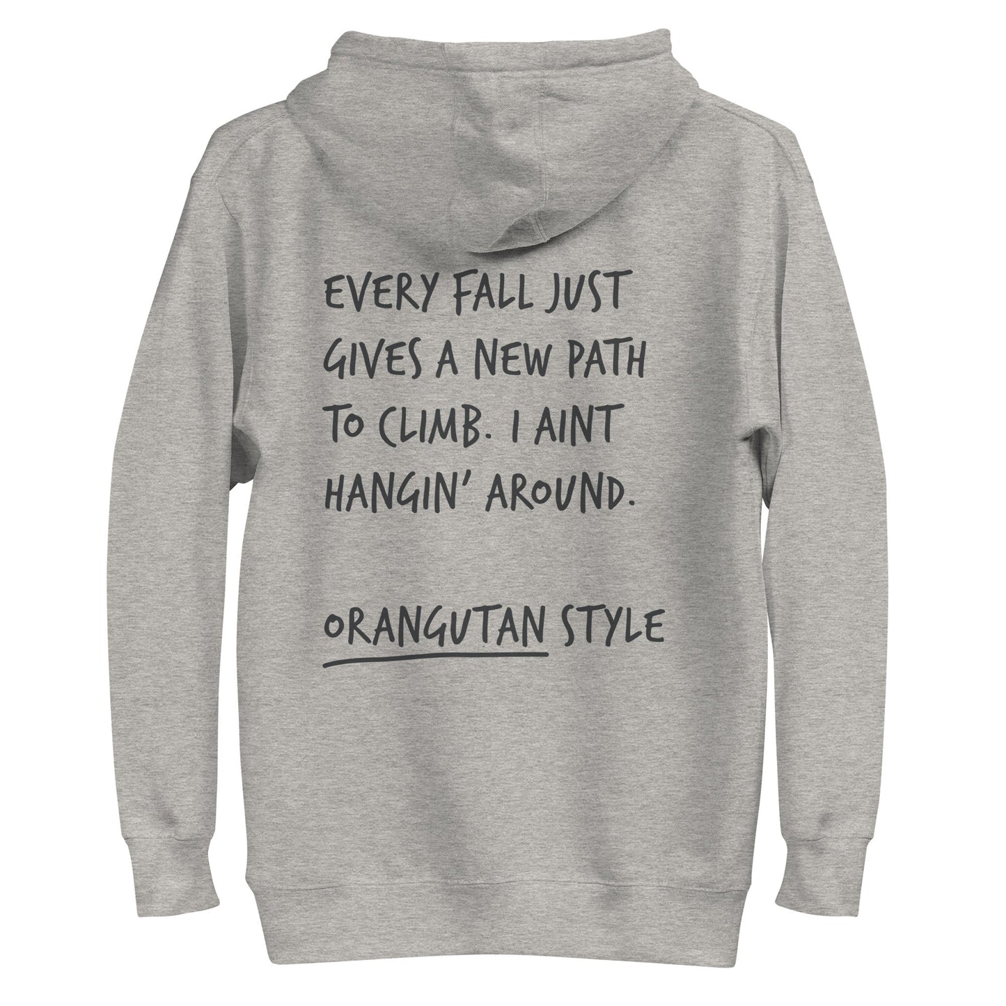 Think Ocean Orangutan Aspirations Cotton Blend Embroidered Hoodie