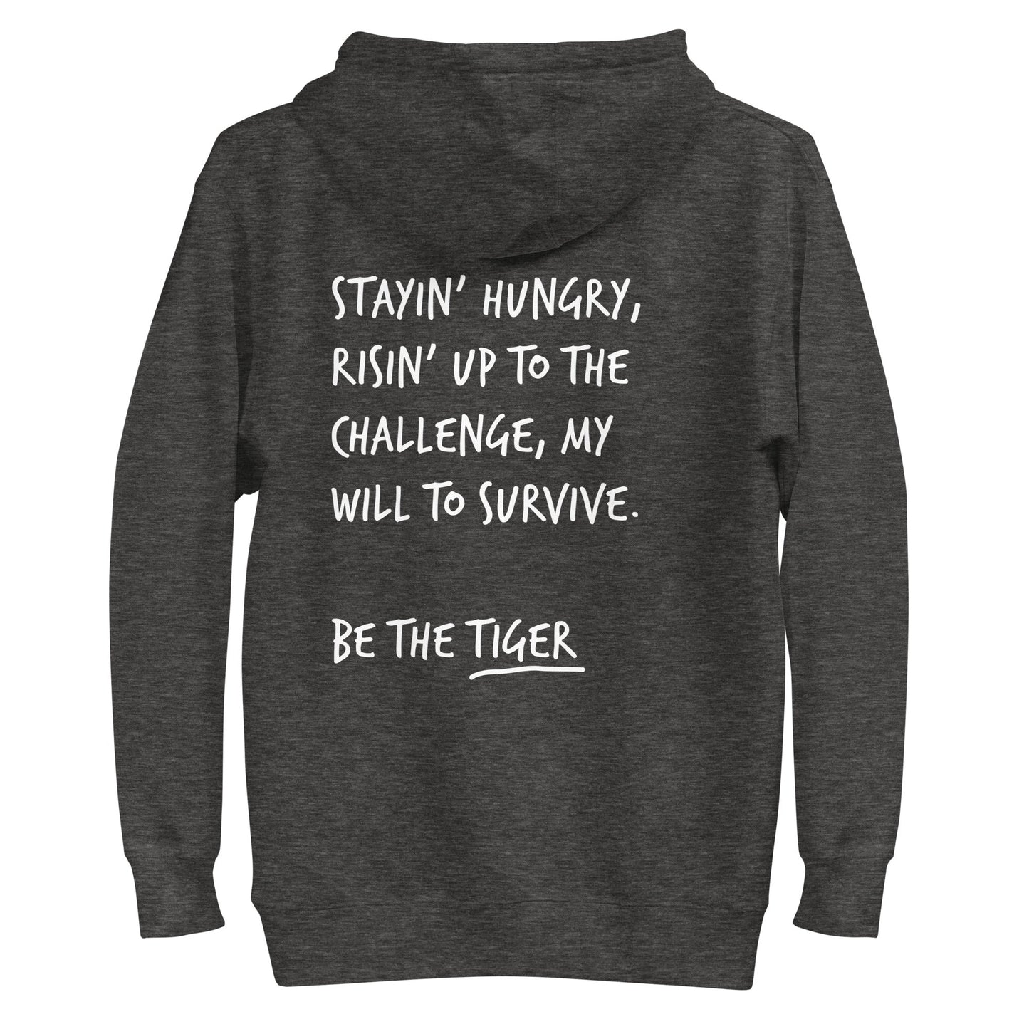 Think Ocean Tiger Aspirations Cotton Blend Embroidered Hoodie