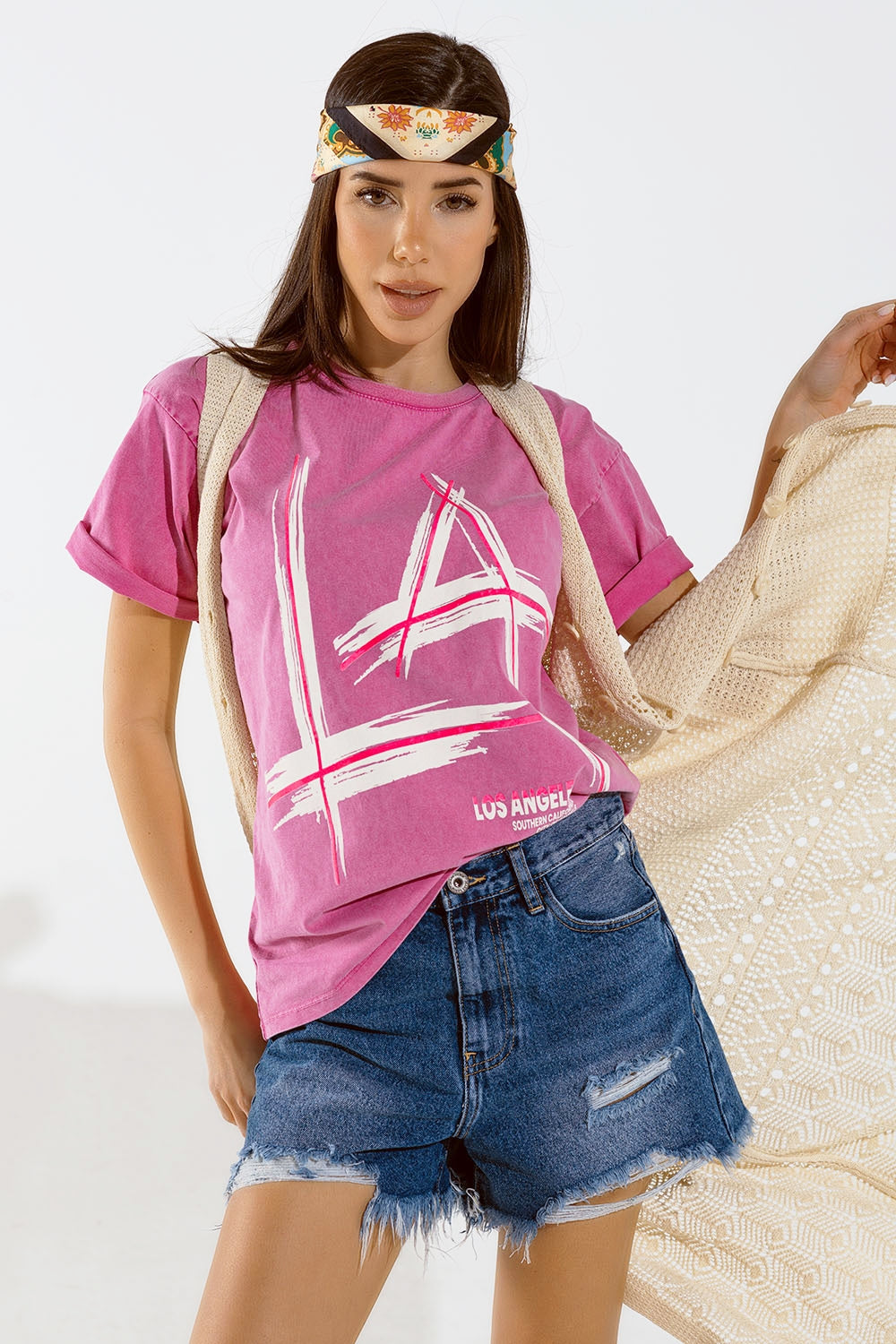 Crochet Maxi Vest With Button Closure in Beige