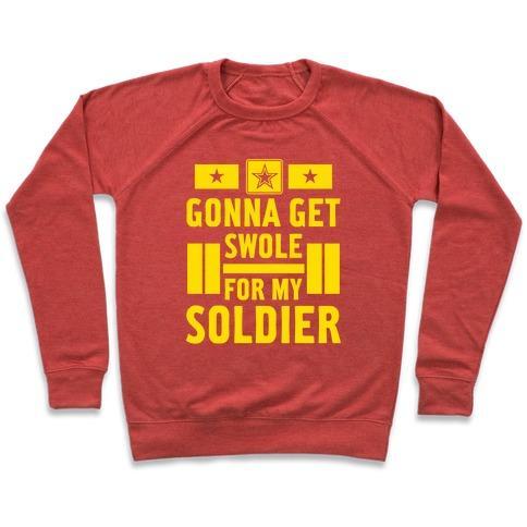 Getting Swole for My Soldier Crewneck Sweatshirt