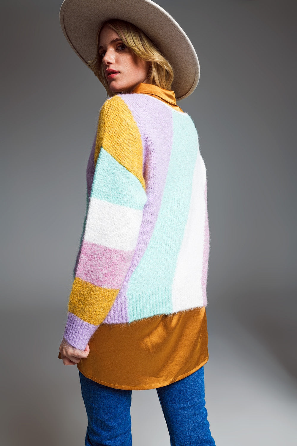 Relaxed Sweater With Boat Neck
