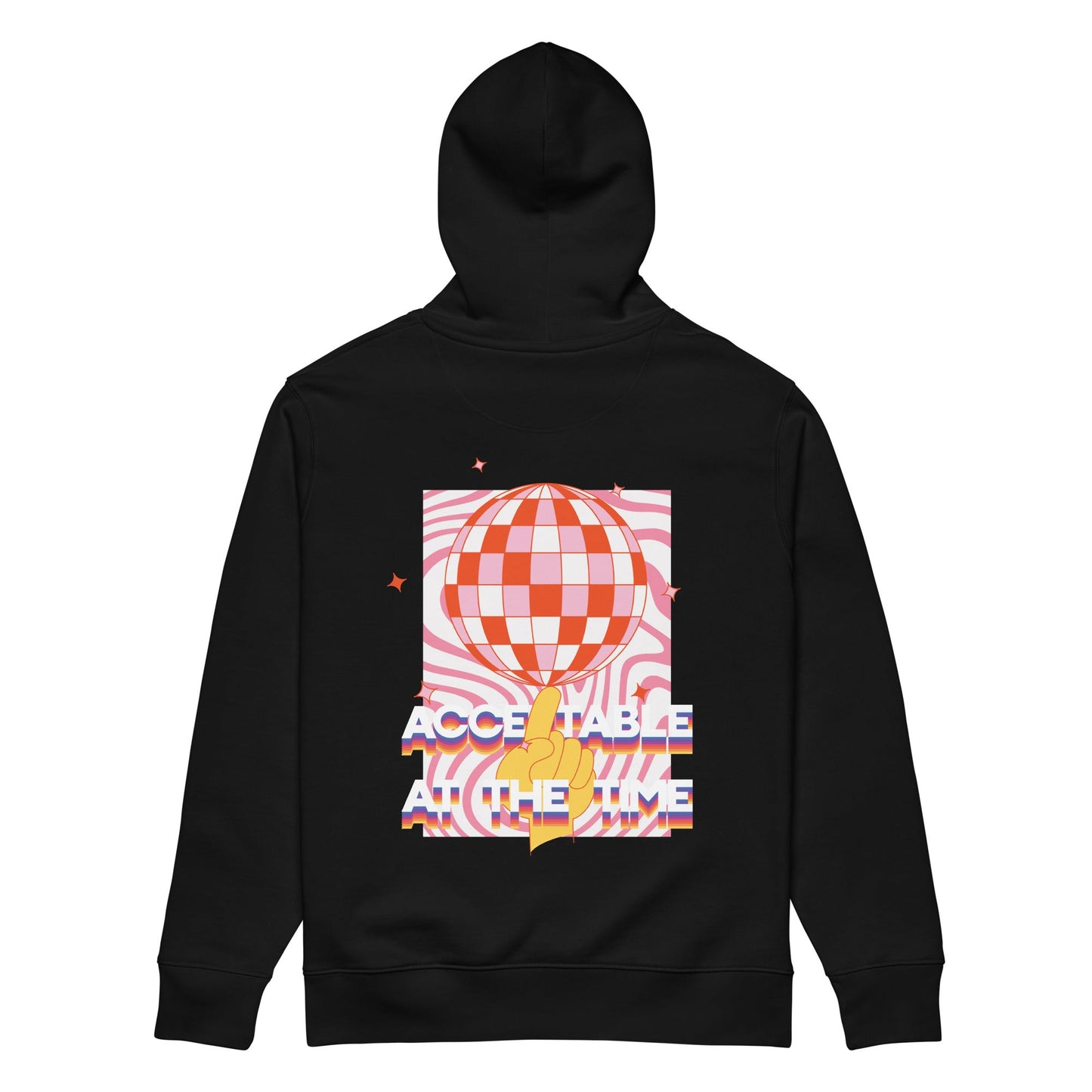 Acceptable at the Time DISCO! Organic Cotton Embroidered Heavyweight Hoodie