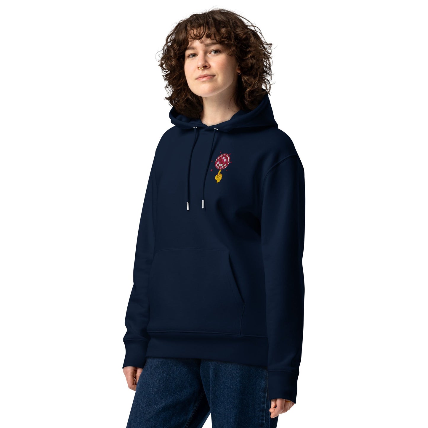 Acceptable at the Time DISCO! Organic Cotton Embroidered Heavyweight Hoodie