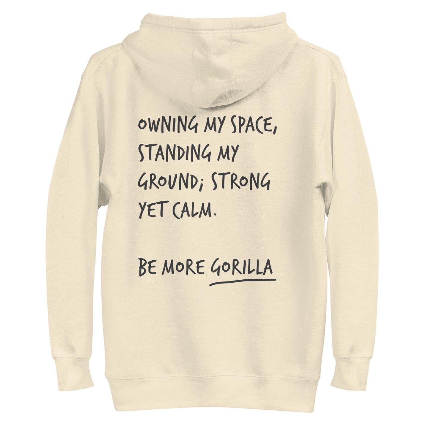 Think Ocean Gorilla Aspirations Cotton Blend Embroidered Hoodie