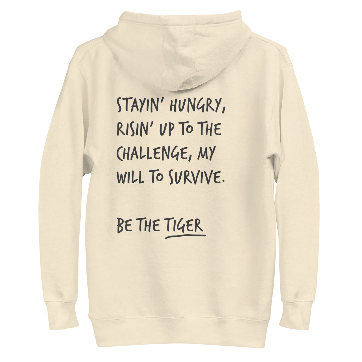 Think Ocean Tiger Aspirations Cotton Blend Embroidered Hoodie