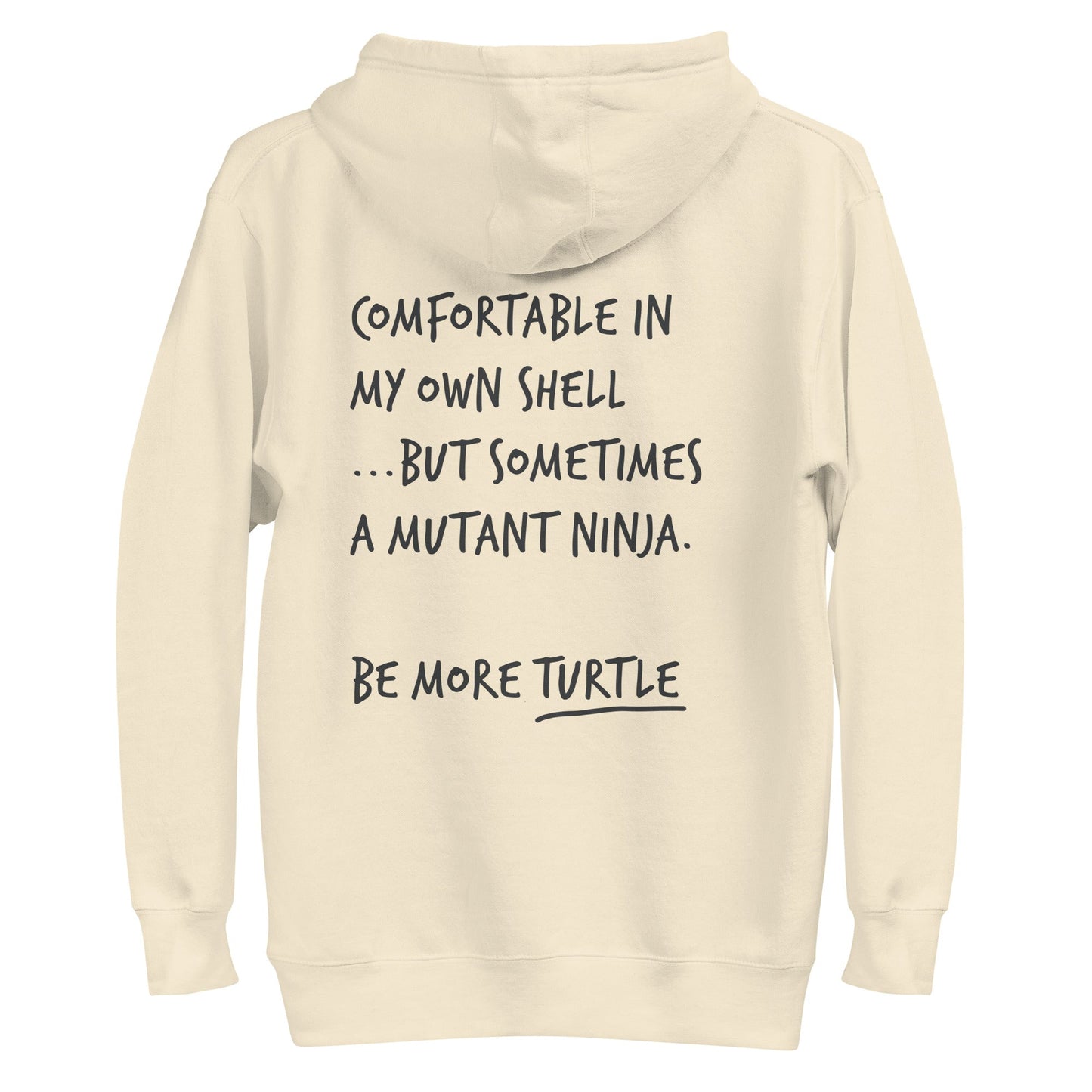Think Ocean Turtle Aspirations Cotton Blend Embroidered Hoodie