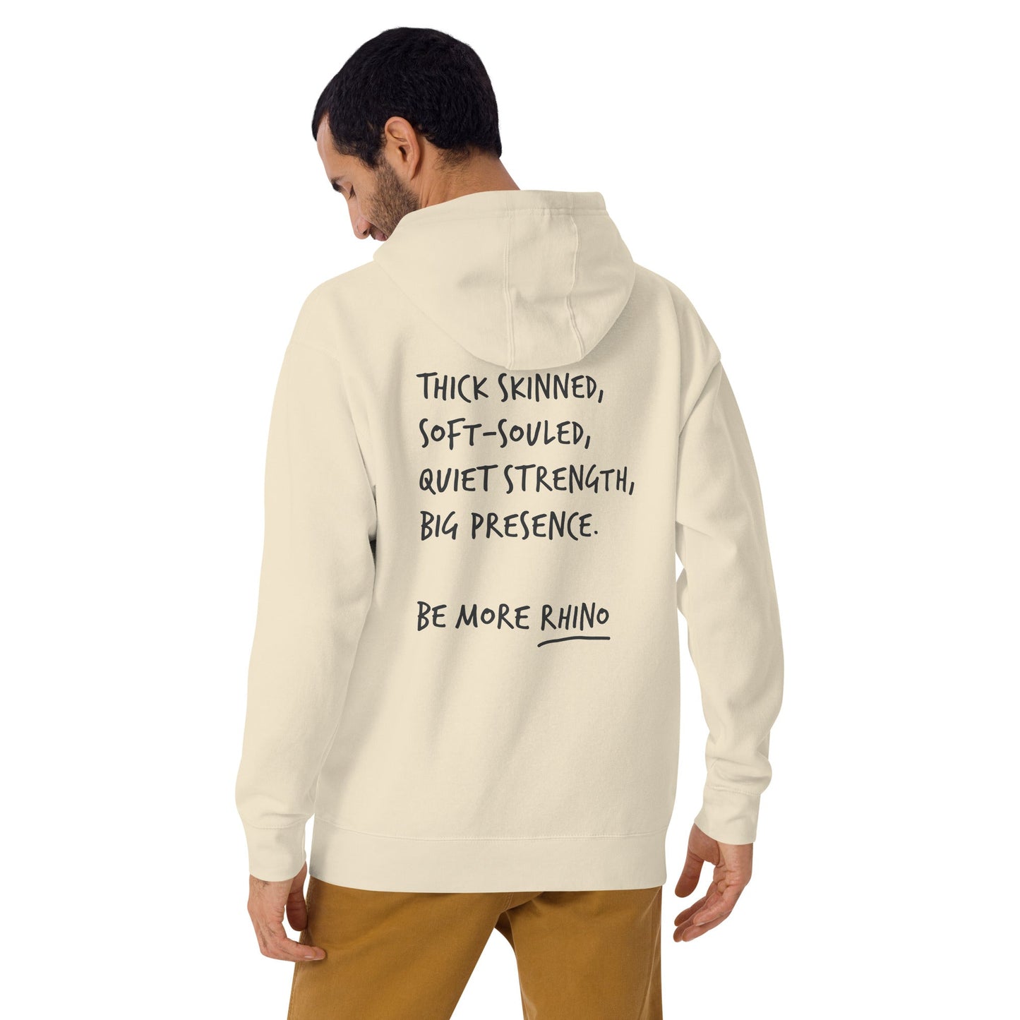 Think Ocean Rhino Aspirations Cotton Blend Embroidered Hoodie