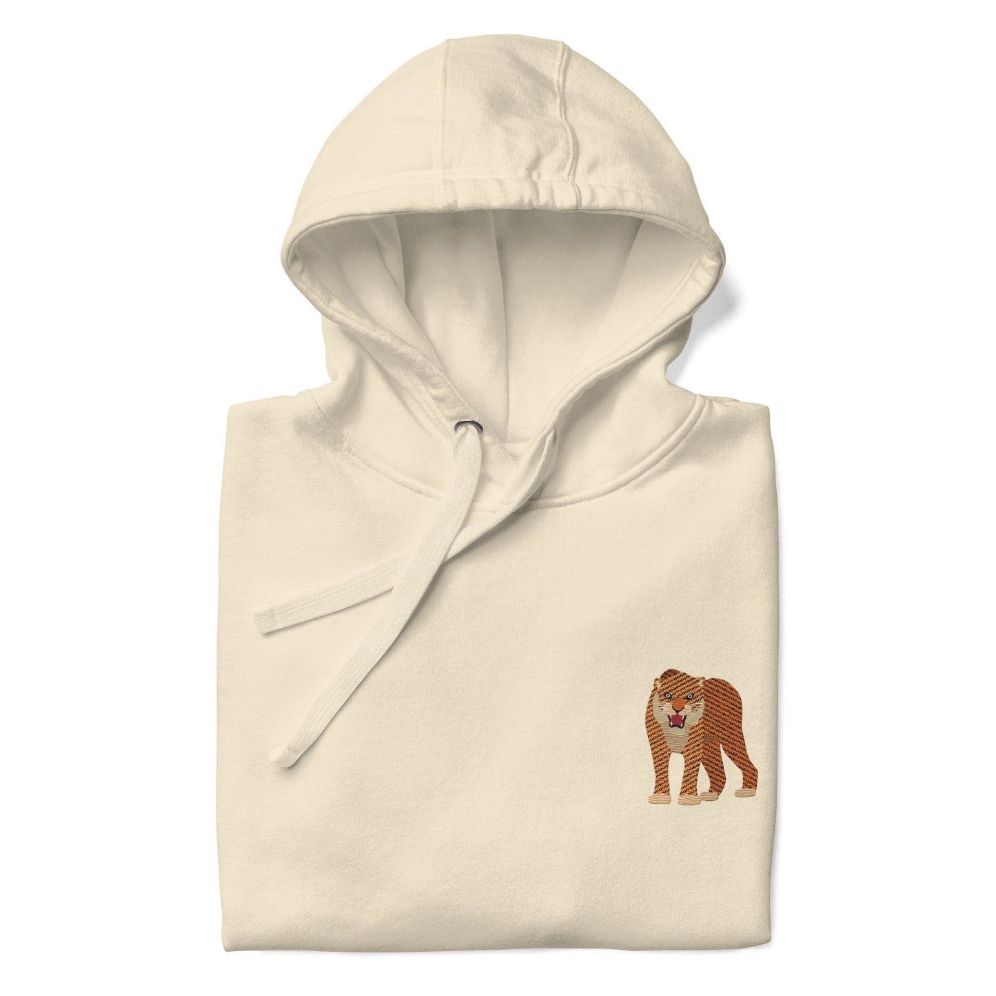 Think Ocean Tiger Aspirations Cotton Blend Embroidered Hoodie