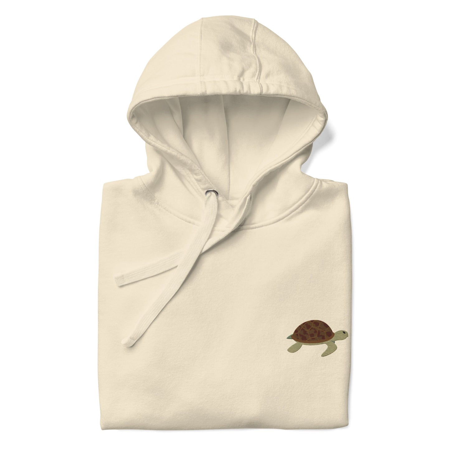 Think Ocean Turtle Aspirations Cotton Blend Embroidered Hoodie