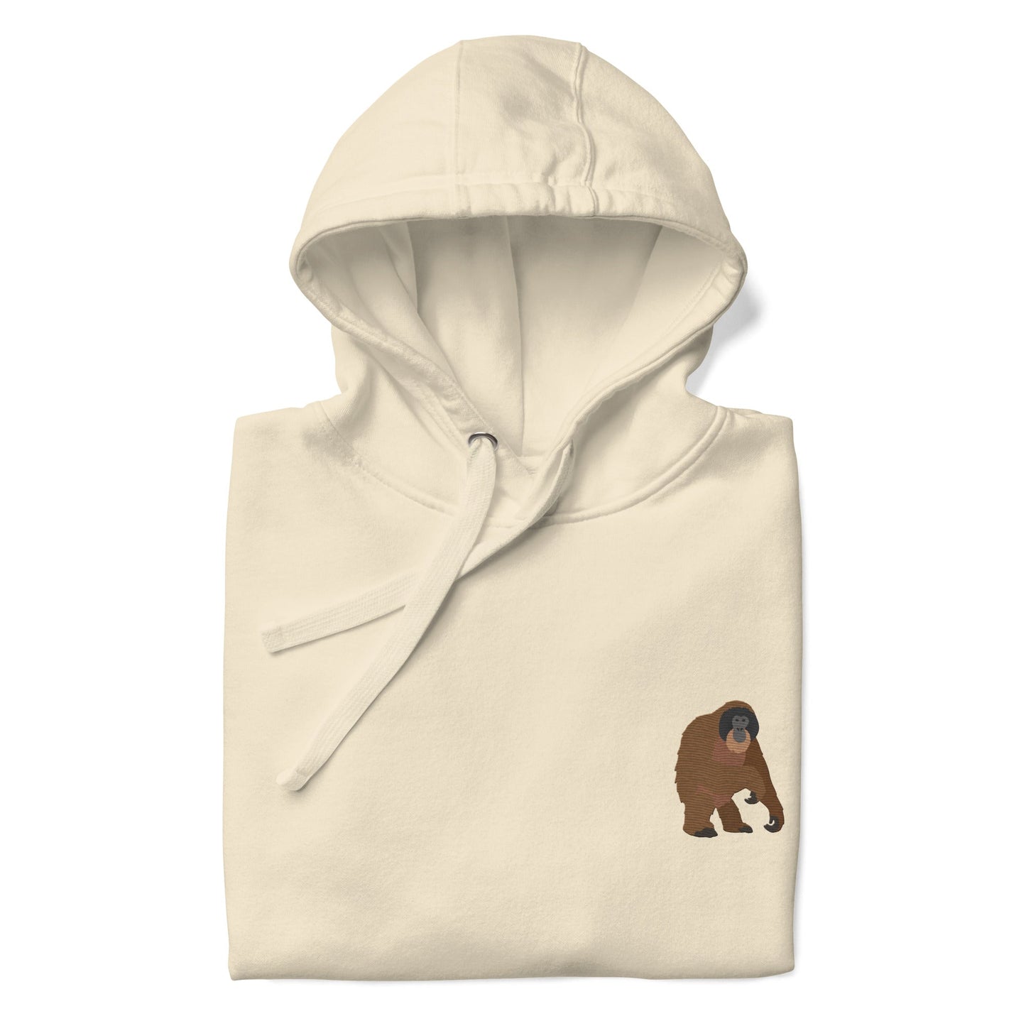 Think Ocean Orangutan Aspirations Cotton Blend Embroidered Hoodie
