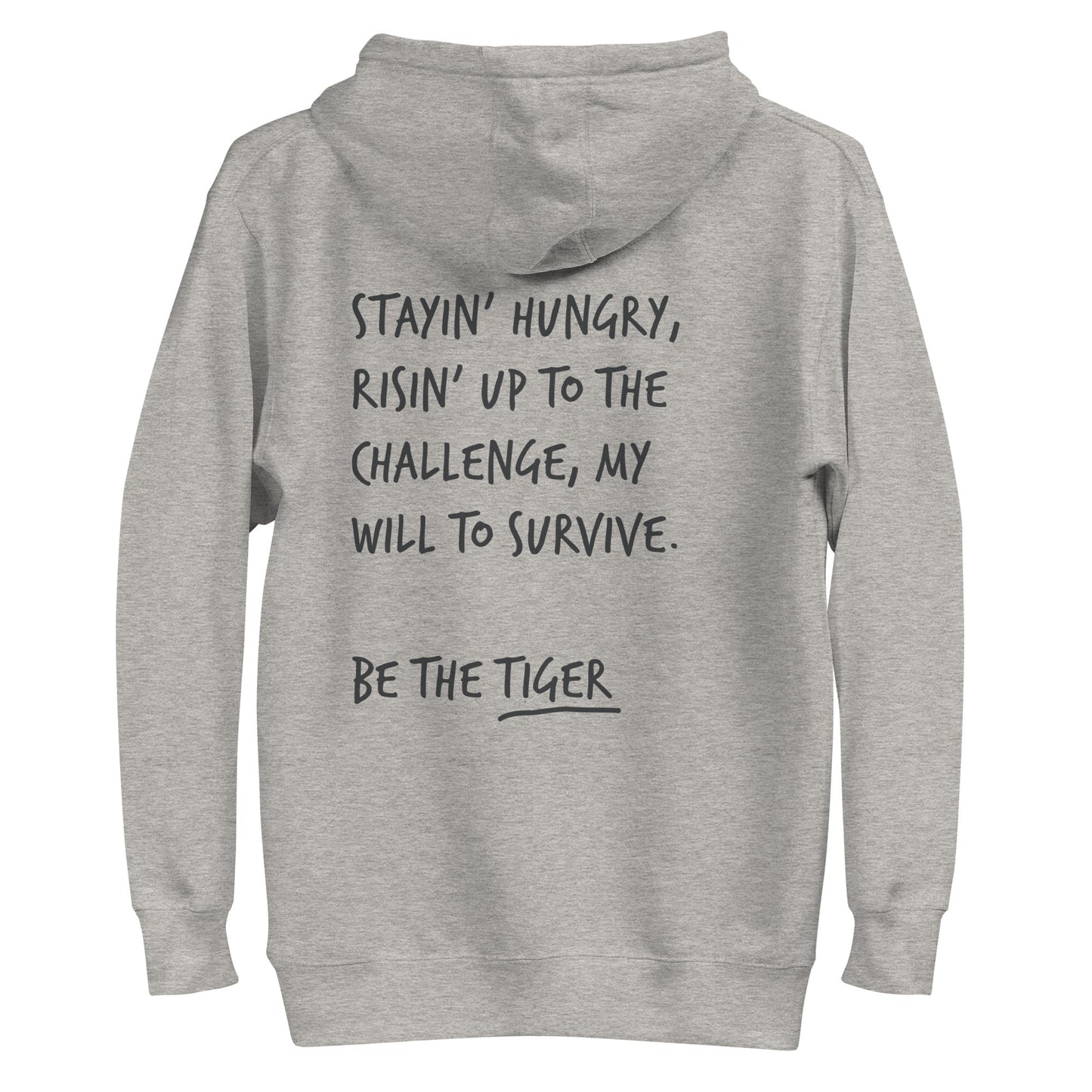 Think Ocean Tiger Aspirations Cotton Blend Embroidered Hoodie