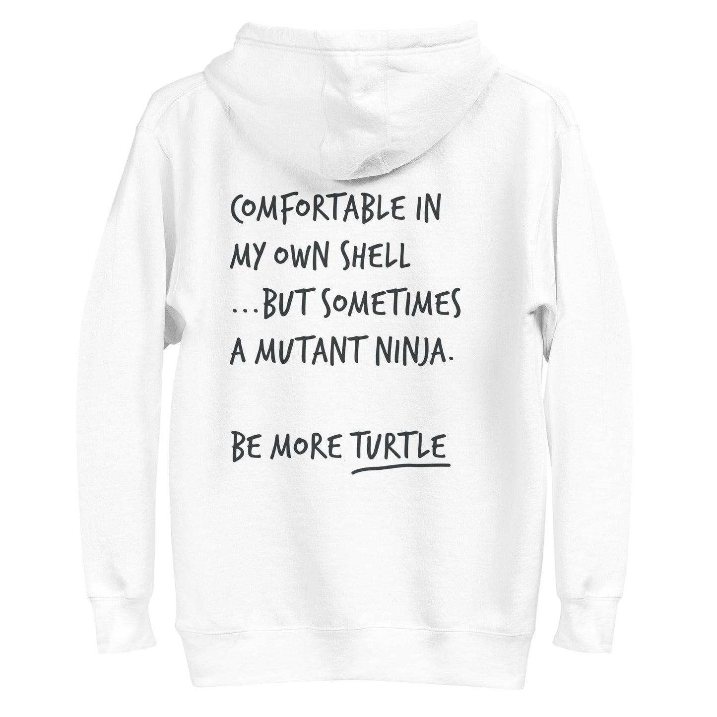 Think Ocean Turtle Aspirations Cotton Blend Embroidered Hoodie