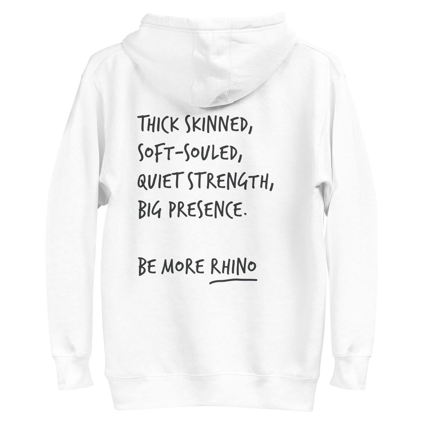 Think Ocean Rhino Aspirations Cotton Blend Embroidered Hoodie