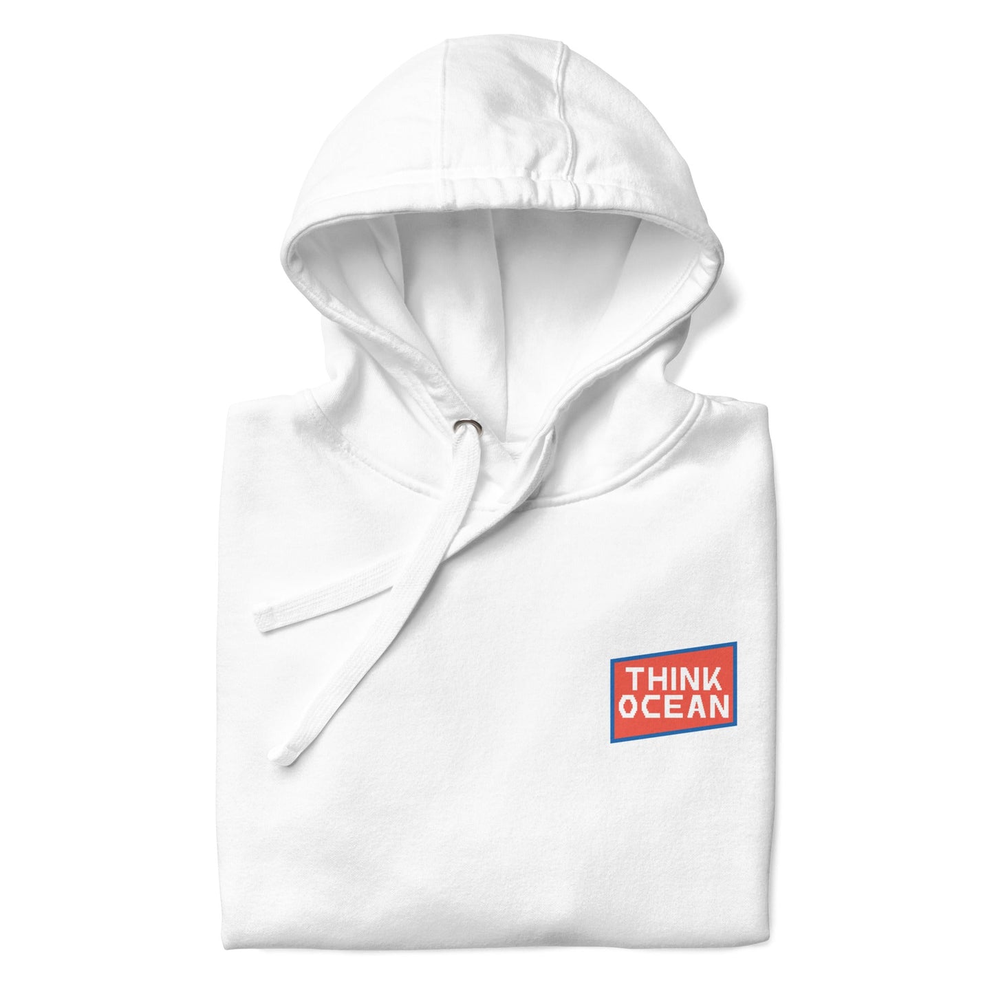 Think Ocean Fish Pixel Art Cotton Blend Hoodie